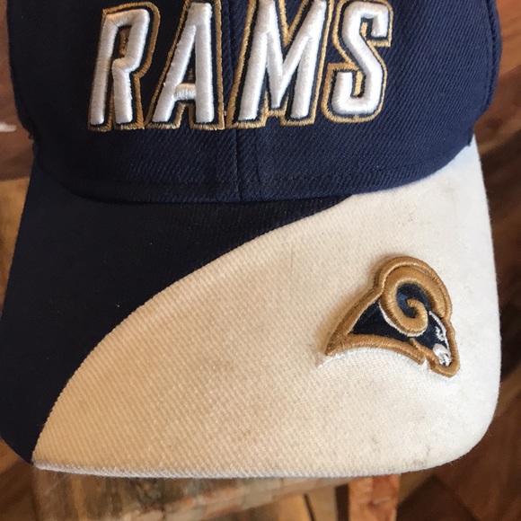 St Louis  Rams Men's Blue & White Reebok Adjustable Cap. Good Condition. OSFA. - Picture 3 of 12